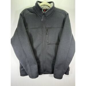 Projek Raw Fleece Jacket Mens Size XL Gray Full Zip Solid Pocket